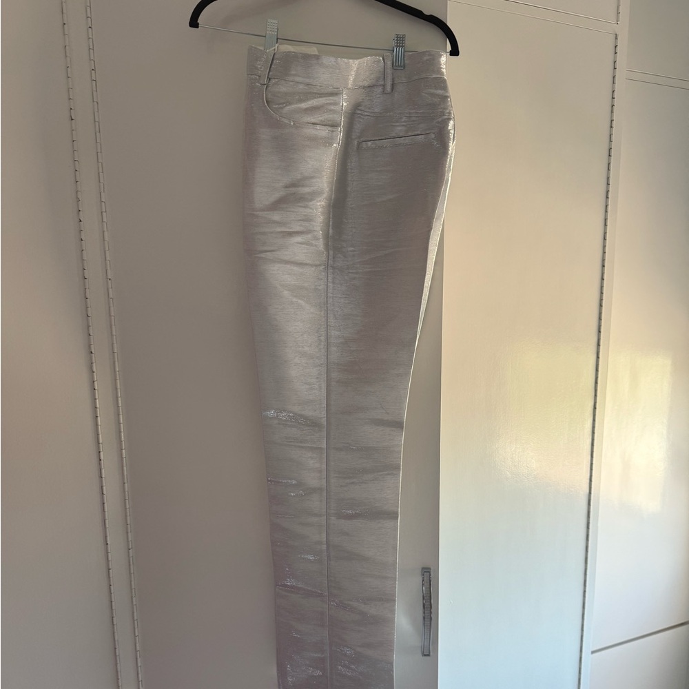 H&M Shimmering Silver Skinny Jeans studio collection 2022